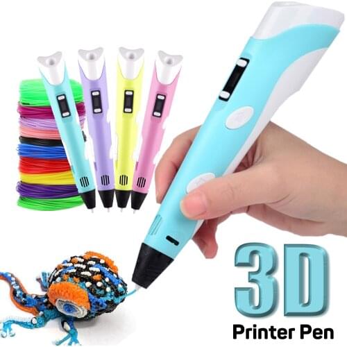 3d Pen Diy Printer Drawing Pen Printing Is Most Suitable for 1.75mm Multifunctional Pen with Abs Filament Birthday Gift Sculptur