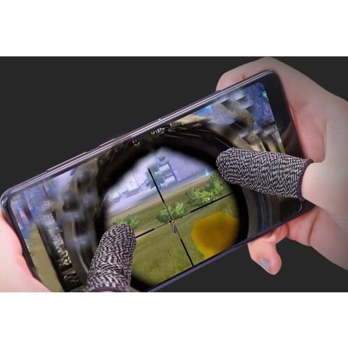4 pair Breathable Game Controller Finger Cover Sweat Proof Gaming Finger Gloves Non-Scratch Sleeve Sensitive Mobile Touch Screen