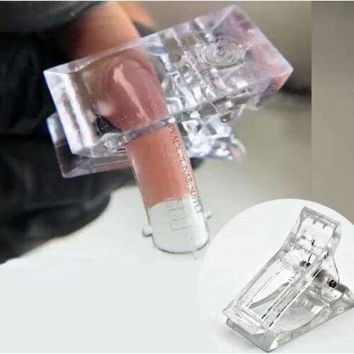 5pcs Nail Art Tips Clip Clamps Acrylic UV Gel Extension Builder Quick Building Mold Manicure Tool Faux Ongles