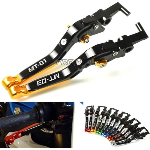 For Yamaha MT-01 MT-03 MT01 MT03 MT 01 03 CNC Aluminum Motorbike Foldable Extendable Motorcycle Brake Clutch Levers Handle