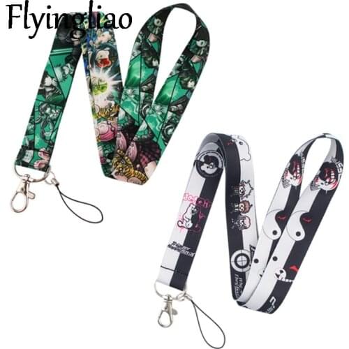 Danganronpa Classical Style Lanyard For keys The 90s Phone Working Badge Holder Neck Straps Phone Hang Ropes webbings ribbons
