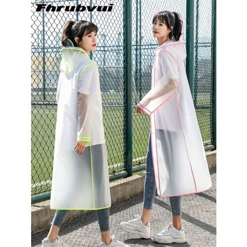 Travel One Piece Fashion Raincoat Outdoor EVA Adult Raincoat Rain Coat Rain Poncho Rain Coat Women Poncho Men Rain Poncho