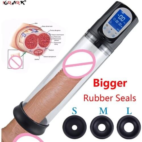 Electric Penis Pump Sex Toys for Men USB Charging Automatic Penis Extender Vacuum Pump Penile Enlarger Erection Male Masturbator