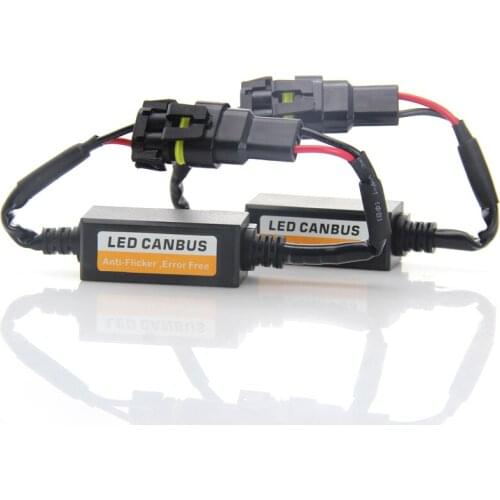 H7 LED Headlight Decoder CAN-BUS EMC Warning Canceller Capacitor Anti-flicker Resistor harness Canbus Error Free Plug & Play