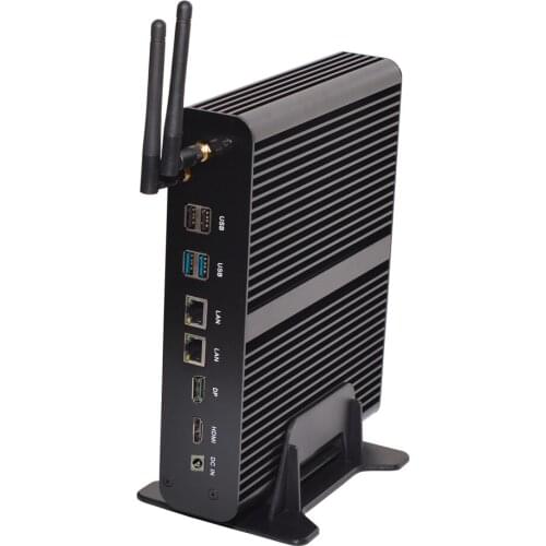 KabyLake Intel Core i7 7560U/7660U 6567U Fanless Mini PC Optical port 2*lan Intel Iris Plus Graphics 640 DDR4 Barebone PC