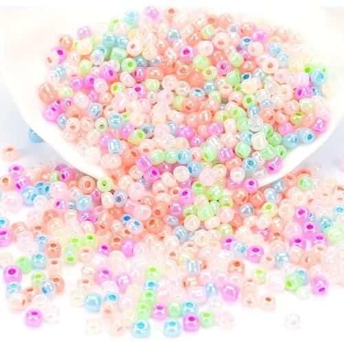 Cream Czech Loose Spacer Glass Seed Beads Jewelry Hand DIY For bags, clothing, necklaces and bracelets Sewing Accessories