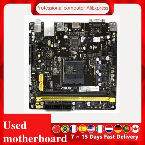 For ASUS AM1I-B Motherboard Socket AM1 DDR3 mini ITX 17*17 HTPC Original Desktop Mainboard SATA III Used Mainboard