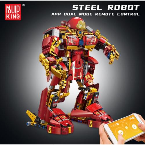 Remote Control Buster Robot Building Blocks Model High-Tech Education Transformer Toy MOC Bricks Toys Children Gifts MOULD KING