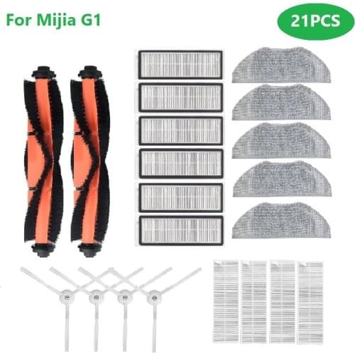 Main Brush Side Brush Hepa Filters Kit for Xiaomi Mijia G1 Sweeping Mopping Robot Vacuum Cleaner G1 Mop