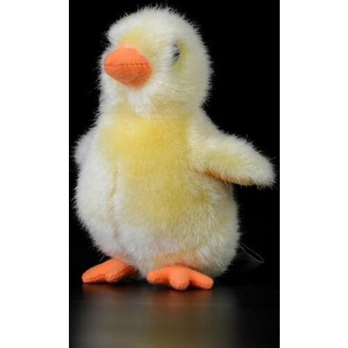 1PCS 10cm Cute Yellow Chick Doll Simulation Yellow Chick Doll Plush Toy Simulation Animal Plush Toy