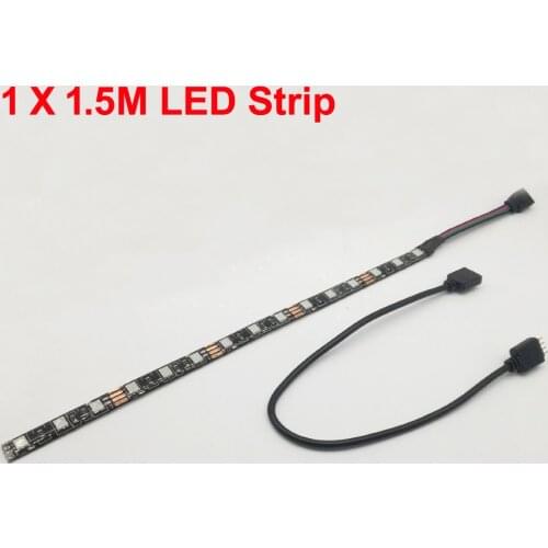 LED Strip Light RGB for 12V Motherboard Control / PC Computer case 50CM 1M 2M with 4 Pin RGB-Header(+12V,G,R,B) Extension Wire