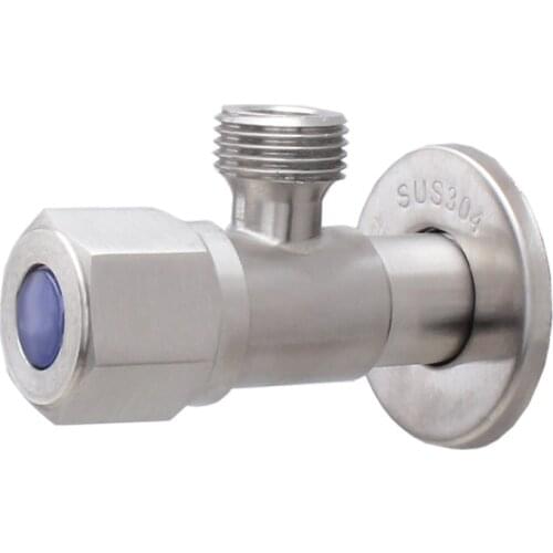 Stainless Steel Angle Valves G1/2 Bathroom Faucets Sprinklers Toilet Water Pipe Water Valve Single/Double Outlet Filling Valves