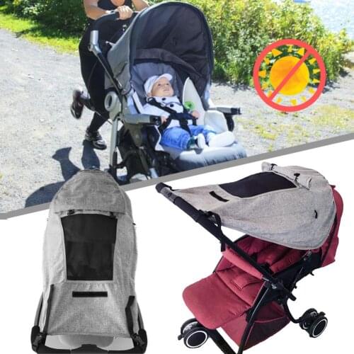 Universal Newborn Baby Stroller Sun Shade Waterproof UPF 50+ Anti-UV Stroller Sun Protector Awning Mommy Infants Travel Shopping