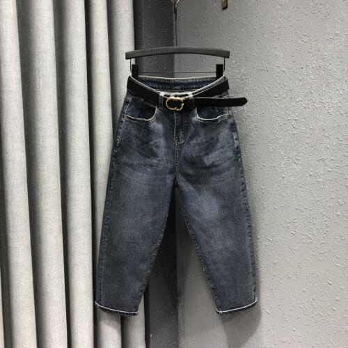 Woman Jeans Pants Womens Loose Autumn High Waist Straight Harem Pants Pantalones Vaqueros Mujer