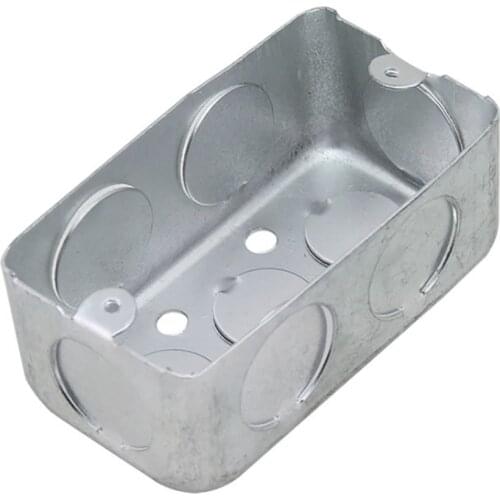 120 Type American type blind junction box American standard wall switch galvanized sheet iron box standard socket