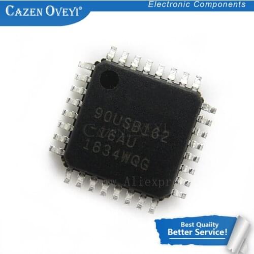 2pcs/lot AT90USB162 90USB162 MCU AVR USB 16K FLASH 32-TQFP AT90USB162-16AU In Stock