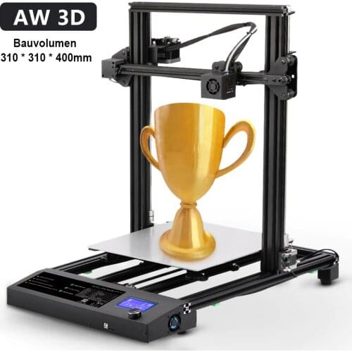 AW 3D NEW FDM 3D Printer S8 Works With Different Filament Support WOOD/PLA/PETG/TPU/ABS Printing Plus Size in 310x310x400mm
