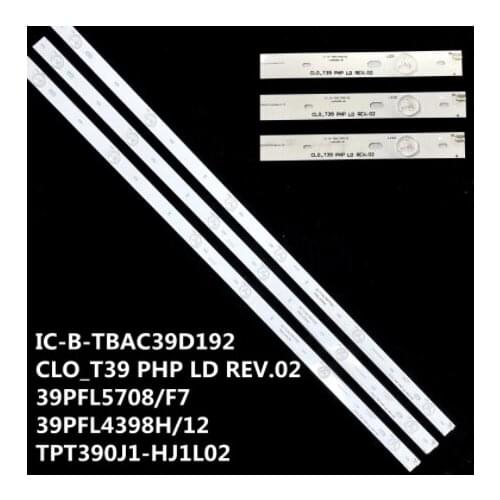 6 lamps For PHILIPS 39'' TV IC-B-TBAC39D192 CLO_T39 PHP LD REV.02 39PFL5708/F7 39PFL4398H/12 TPT390J1-HJ1L02