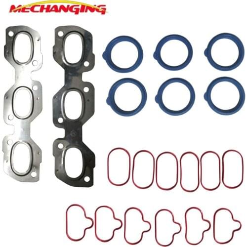 AJ For MAZDA TRIBUTE V6 24V Intake And Exhaust Manifold Engine Compartment Gasket Auto Parts Engine Rebuild Kits Engine Gasket