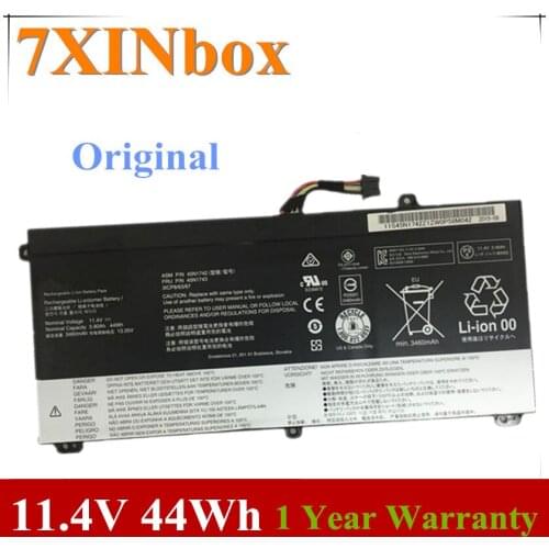 7XINbox 11.4V 44wh Original 45N1740 45N1741 45N1742 45N1743 Laptop Battery For Lenovo THINKPAD W550S T550 T560 T550S W550