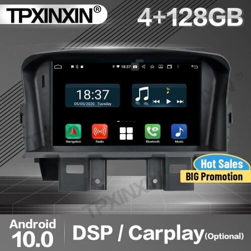 128G Carplay Car Radio 2 Din Stereo Receiver Android 10 For Chevrolet CRUZE 2008-2010 2011 GPS Player Audio Recorder Head Unit