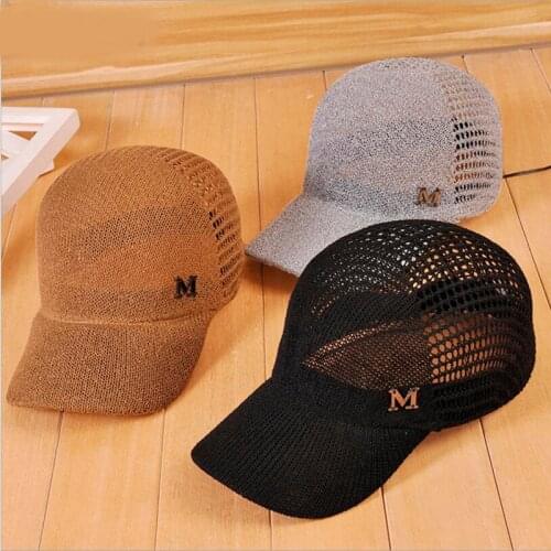 2018 New Hollow Summer Snapback Baseball Caps Letter M Equestrian Cap For Women Girls Breathable Sun Hat
