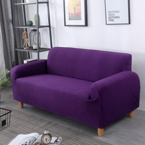 Multi-size Stretch Sofa Cover Knitted Cotton Slipcovers Elastic Couch Case All-inclusive Covers For Living Room Sectional Sofa
