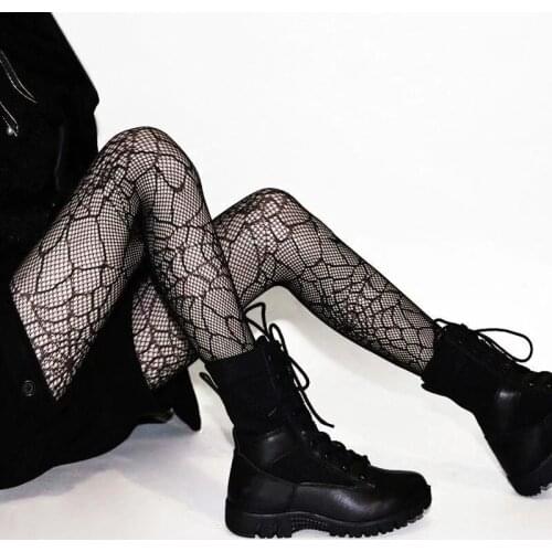 Gothic Tights Sexy Cosplay Costume Fishnet Stockings Nylon Thigh High Pantyhose Plus Size Women Gift for Girlfriend Dropshipping