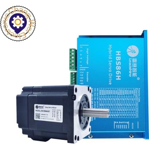 NEMA34 engraving machine Leadshine hybrid servo motor Kit 86HSM45-E1 voltage 75V torque 4.5N.M + closed-loop drive HBS86H