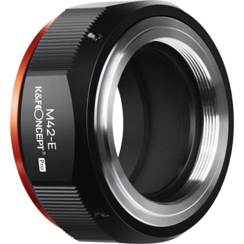 K&F Concept Lens Mount Adapter for M42 Lens to Sony NEX E-Mount Camera for Sony Alpha NEX-7 NEX-6 NEX-5N NEX-5 NEX-C3 NEX-3