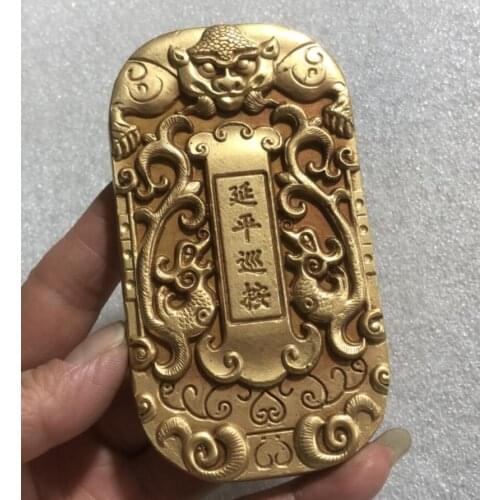 China brass archaize token crafts statue