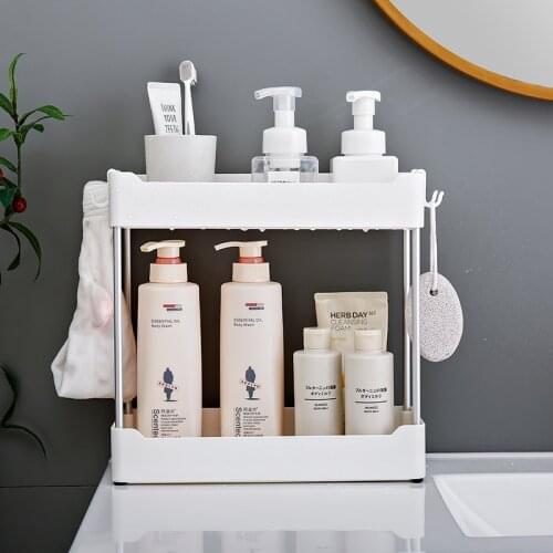 Bathroom floor-standing shelf toilet vanity countertop finishing shelf shower gel storage rack multi-layer storage rack