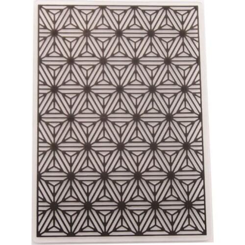 Plastic Embossing Folder Template DIY Scrapbook Photo Album Card Making Decoration Crafts Hexagon