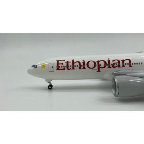 Plastic Airplane 1:200 Scale Ethiopian Airlines B777-200LR ET-ANN Static Display Adult Collections Plane Model Toys for BoysMess
