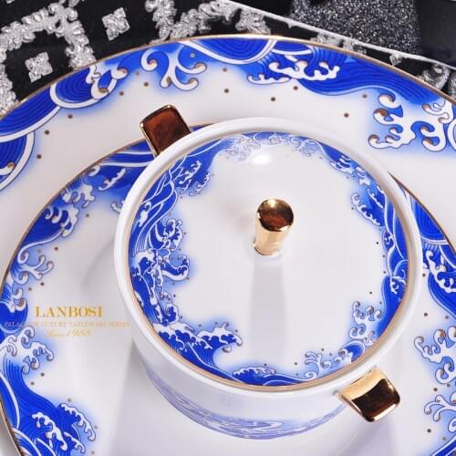 Hotels Restaurant Ceramic Tableware Stew Bowl Sea Cucumber Sea Cucumber Abalone Birds Nest Dessert A Wing Cup Bowl Soup Bo