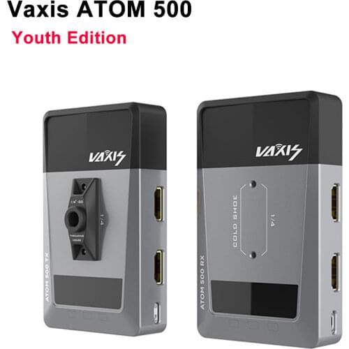 Vaxis ATOM 500 Wireless Transmitter Receiver Latest Version 1080P HD Dual-HDMI Image Video Wireless Transmission for DSLR Camera