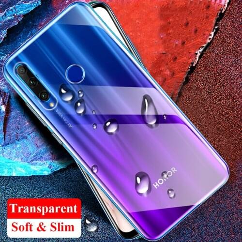 For Huawei Honor 9A 9C Case Transparent Soft Silicone TPU Slim Clear Back Cover Phone Case for Honor 9A 9C 9S