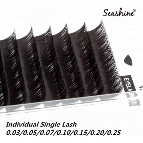 Seashine False Eyelash Supplies Volume Lash Extension Individual Lash Mink Eyelashes Soft Single Classic Lashes Easy Fan Eyelash