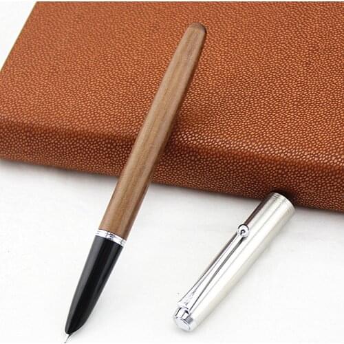 Remastered Classic Wood Fountain pen 0.38mm extra fine nib calligraphy pens Jinhao 51A Stationery Office school supplies A6994
