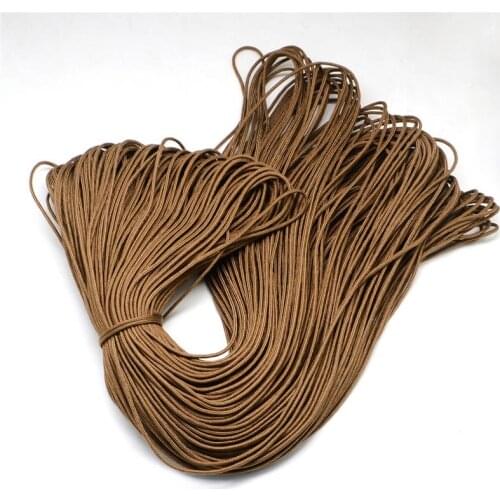 Pandahall 100m/bundle 2mm Polyester & Spandex Cord Ropes For Jewelry Making Findings Thread DIY Braided Bracelet Necklace Cord