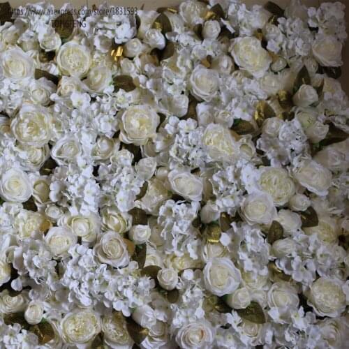 TONGFENG 10pcs / lot wedding decoration silk roses peony flowers wall wedding background decoration flower runner wedding