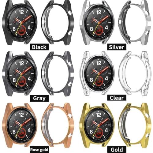 TPU Slim Smart Watch Protective Case Cover for Huawei Watch GT 42mm 46mm Case Frame Anti-Scratch Shell Smartwatch Accessories