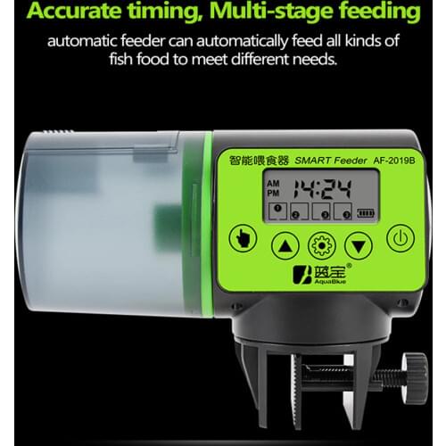 Intelligent Auto Fish Feeder Aquarium Bowl Electrical Timer Feeder Food Feeding Portable 200ml Large Capacity Fish Feeder Tool