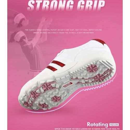 PGM Waterproof Shoes Outdoor Sports Leisure Trainers Women Golf Shoes Anti-slip Breathable Golf Sneakers Ladies Super Fiber