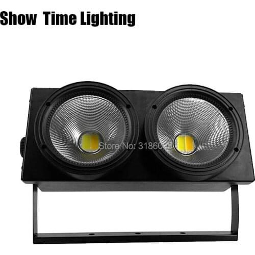 200W Dj Led Cob Par Light 2 Eyes White/Warm 2 IN 1Point Control Good Use For D0isco Stage Effect Camera Performance Night Club