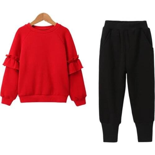 2019 Kids Clothes Set Fashion Teen Girls Tracksuits Spring 2pcs Children Sport Suits 4 5 6 8 10 year Girls Clothes Size 12