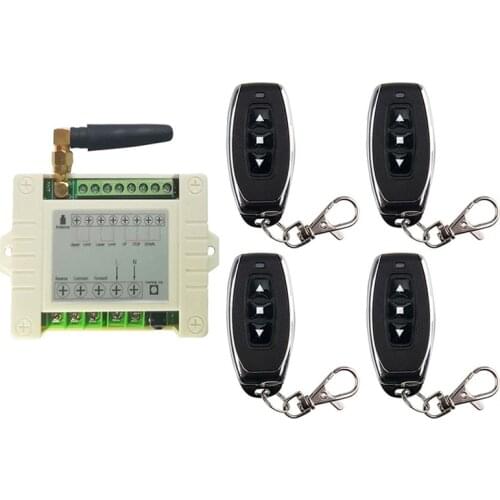 433mhz RF 220V electric door/curtain/shutters limit wireless radio remote control switch for forward and reverse motors