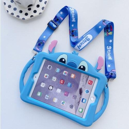 Disney Stitch Cover For IPad 9.7 2017 2018 Mini Case For IPad 10.2 Pro 9.7 Tablet Soft Silicon Stand Funda Case For Air 1 2