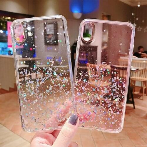 Luxury Cases Capa for IPhone 11 Pro XS MAX XR X Starlight Phone Case 7Plus XS 8 7 6 6S Plus SE 2020 Soft TUP Fundas Coque Cover