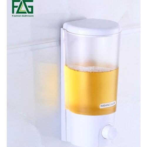 Liquid Soap Dispenser Wall Hotel Soap Dispenser Head Distribute Shampoo Wall-Mounted Manually Bathroom Kitchen Soap Dispenser
